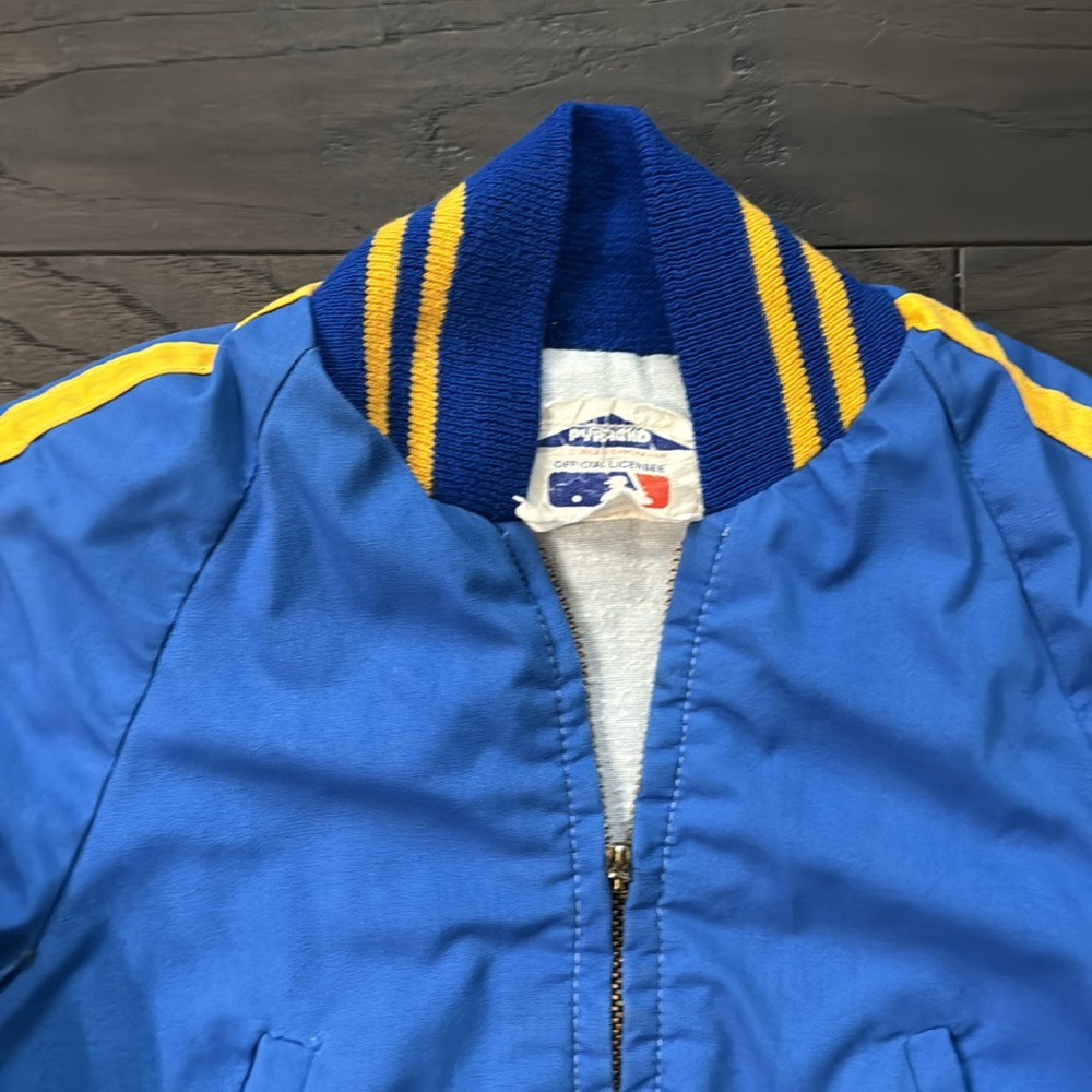 Vintage Pyramid Outerwear Corp MLB Milwaukee Brewers Jacket Youth Size 6 - Picture 3 of 6